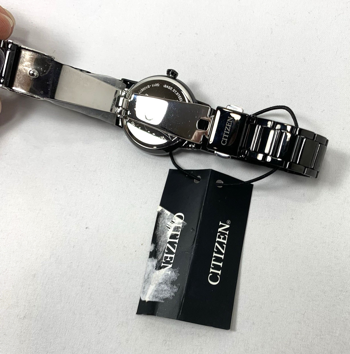 Citizen Quartz Watch Womens G011-S106877 Black Metal Bracelet Japan NEW BATTERY