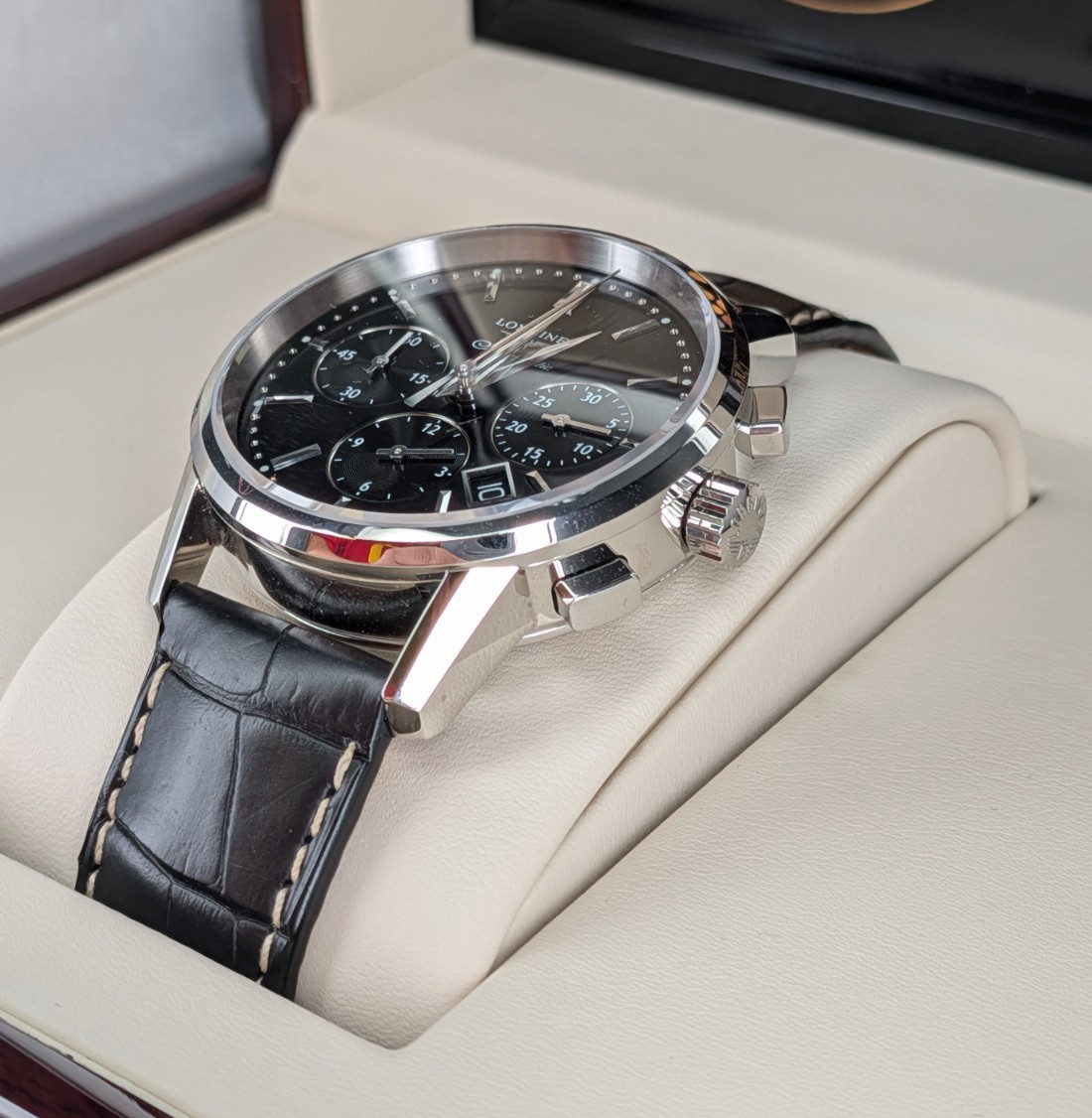 Longines Master Chronograph Auto L2.749.4 Black Dial 40mm Full Set