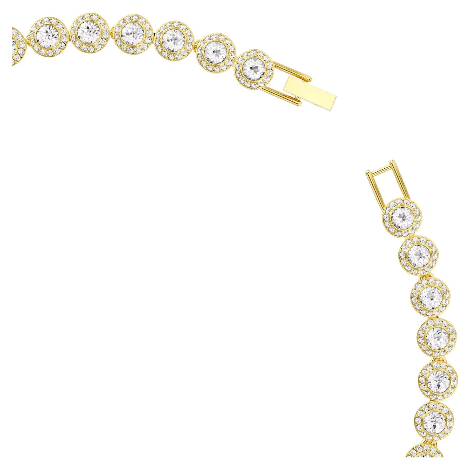 Swarovski Una Angelic Halo Crystal Necklace Gold Free Ship