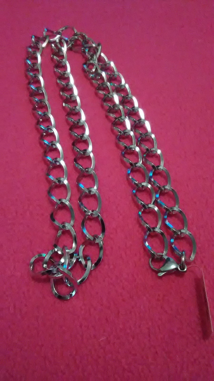 Stainless Steel Curb Chain Necklace (30 in) 20 grams