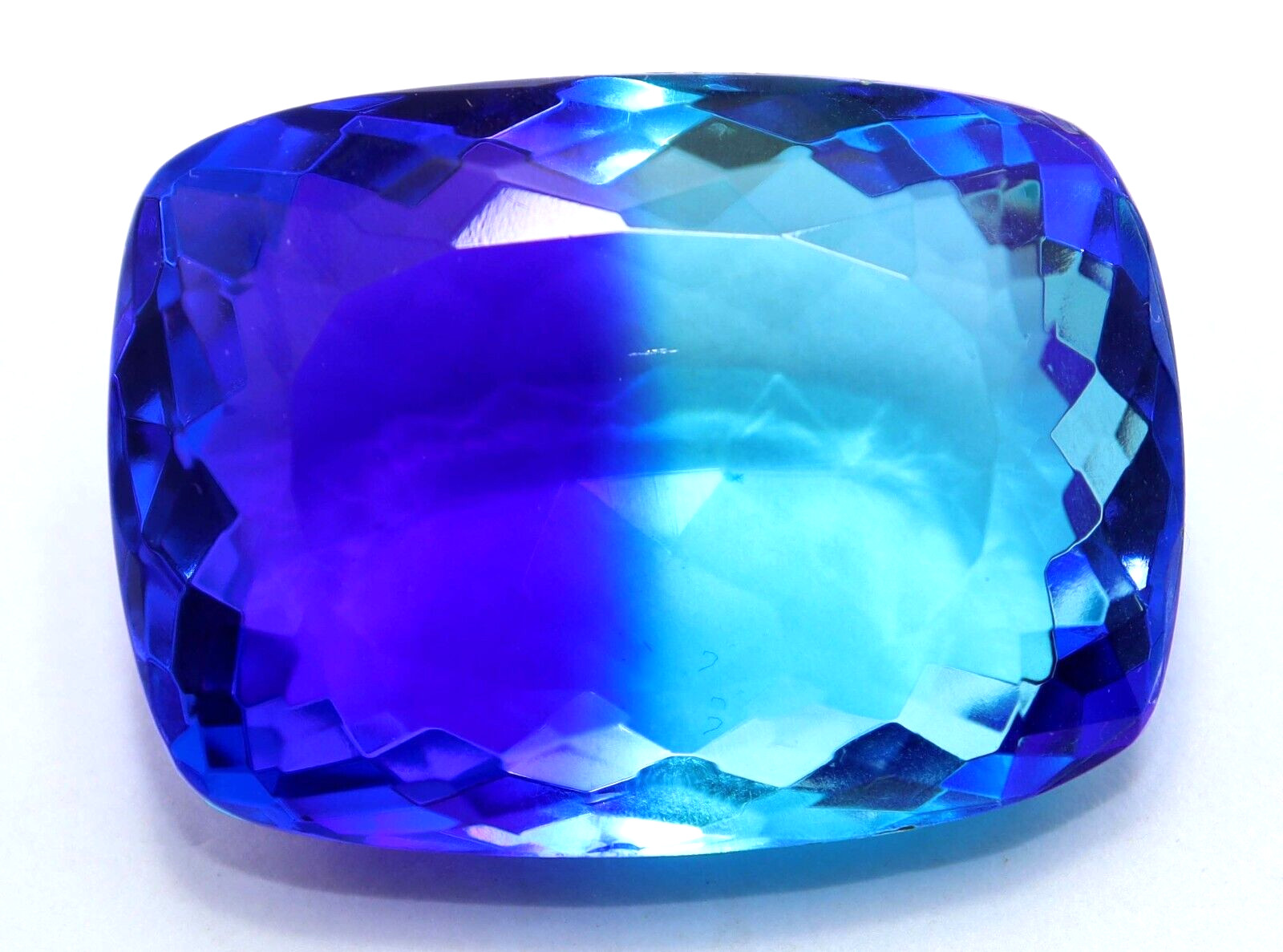 124 Ct Lab-Created Tourmaline Multicolor Cushion Cut Certified Loose Gemstone