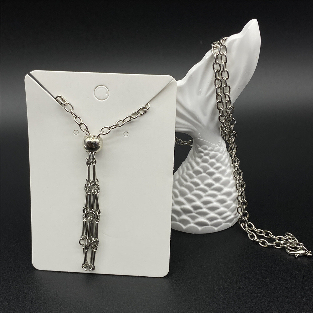 3PCS Stainless Steel Crystal Cage Necklace Holder Net Metal Chain Stone Holder