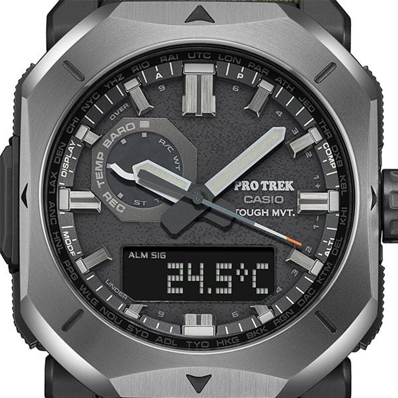 CASIO PRO TREK PRW-6900YB-3JF CORDURA Band Radio Solar Analog Digital Men Watch