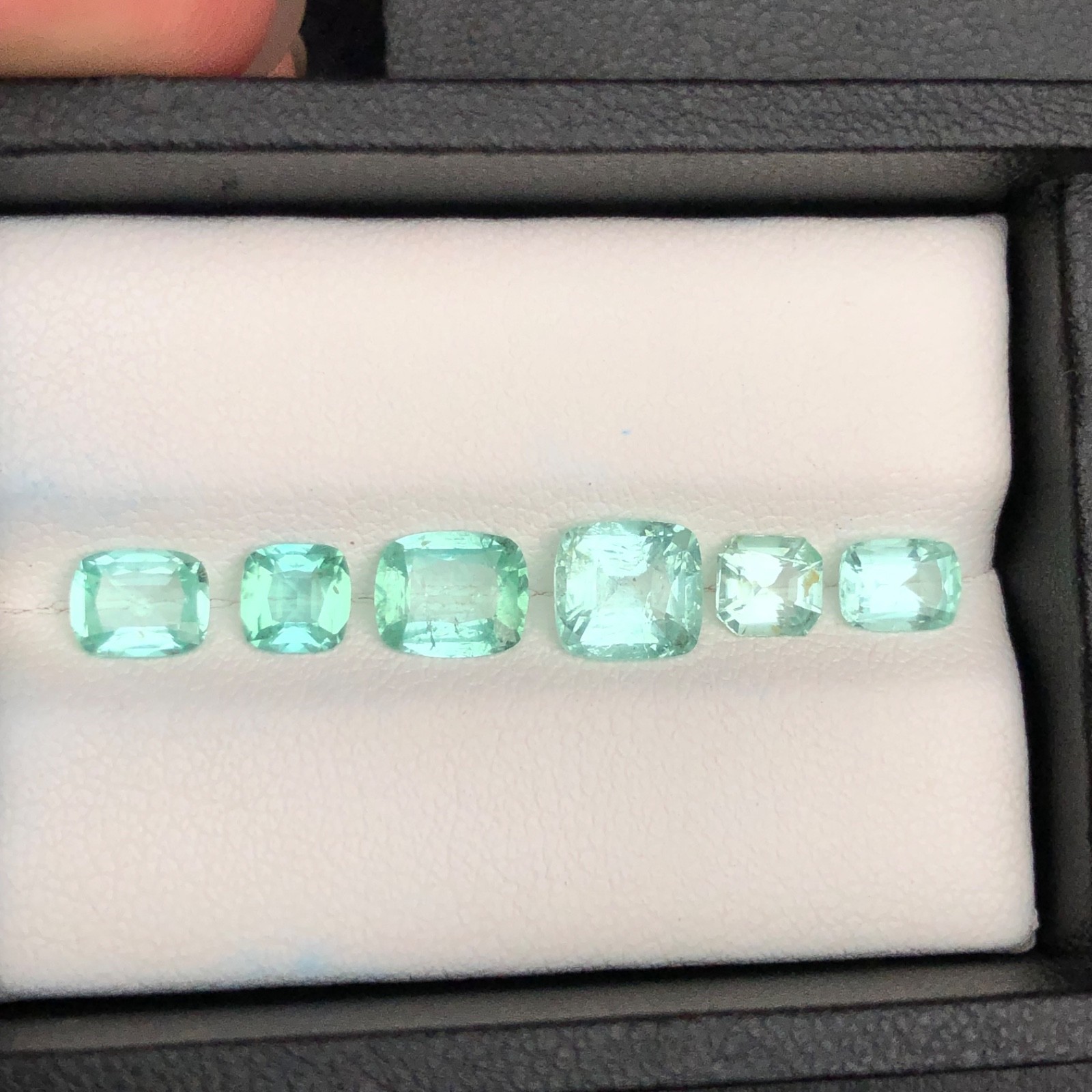 4 Ct Natural Seafoam Tourmaline Lot Mint Green Loose Gemstones for Jewelry