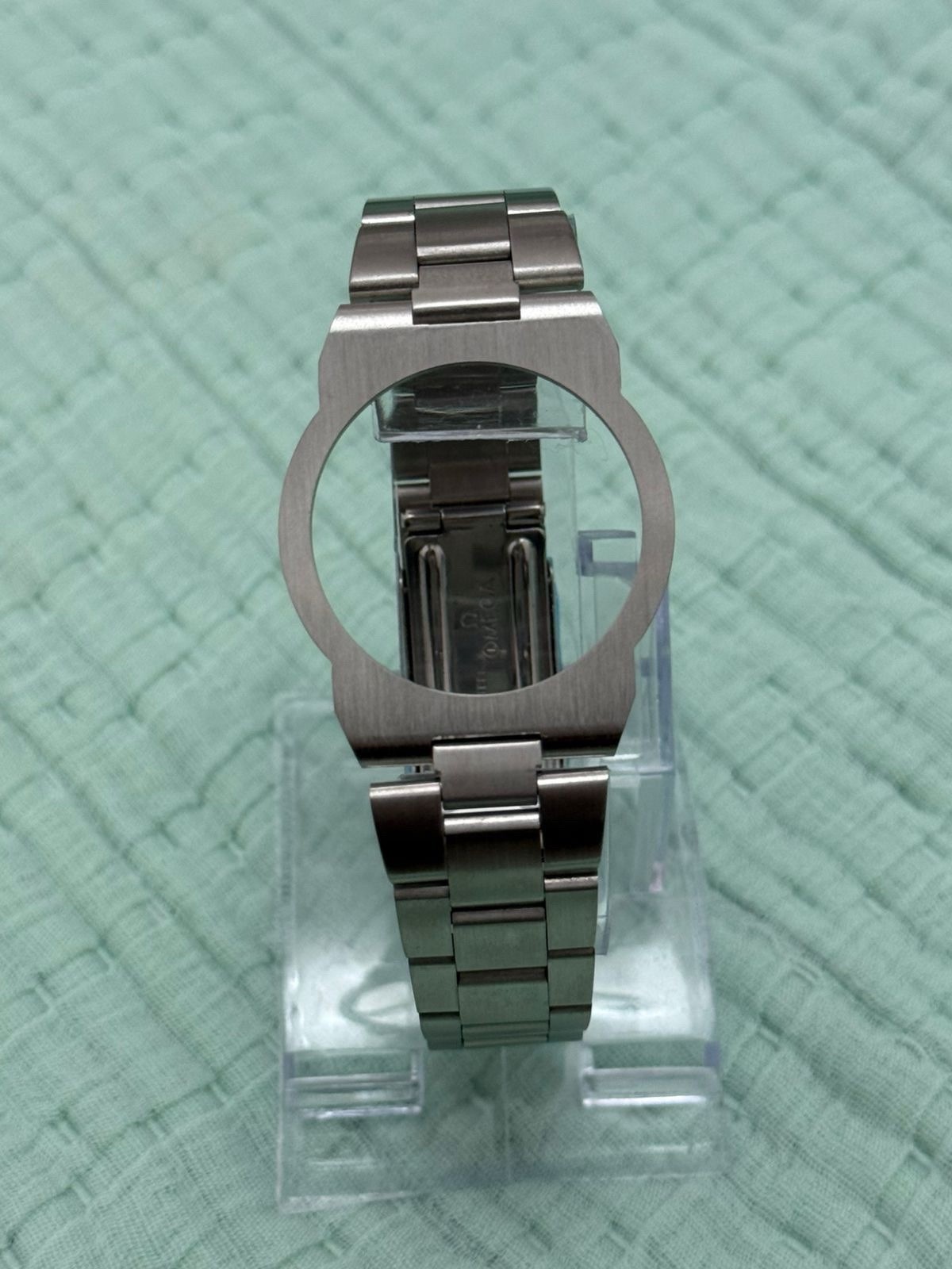 Omega dynamic Geneve complete stainless steel strap bracelet with ring