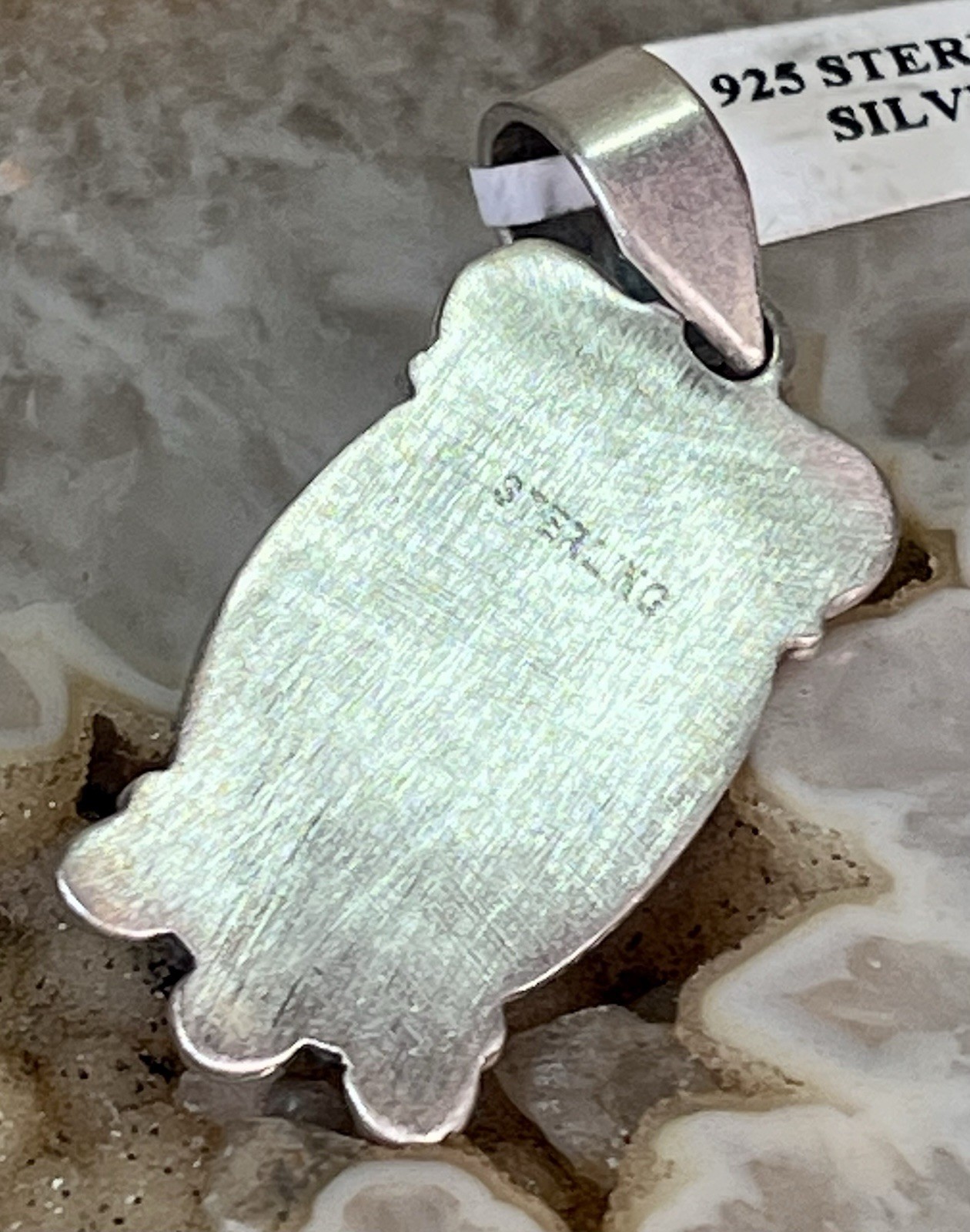 Sterling Silver Blackjack Turquoise Pendant Southwestern Native American Style