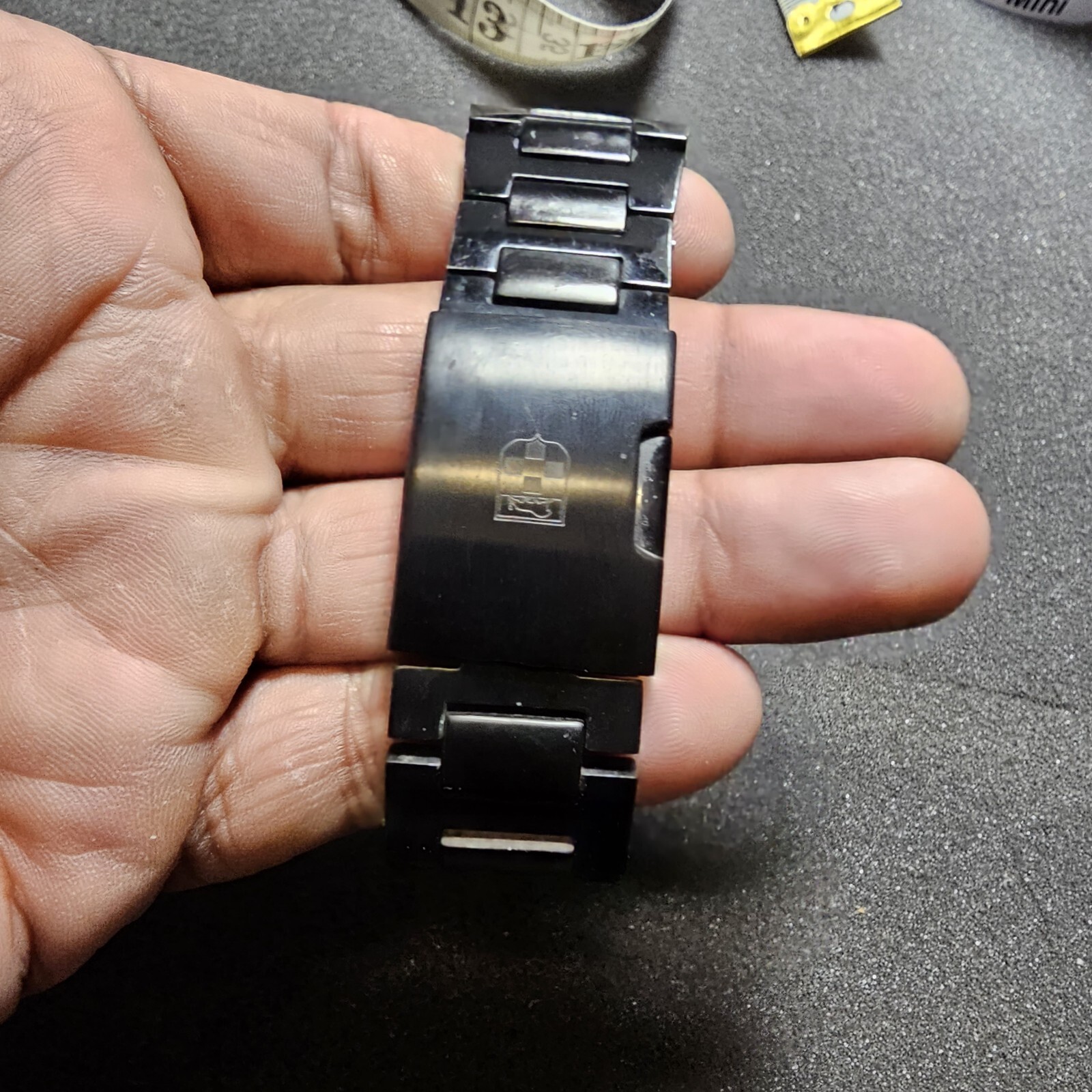 Vince Camuto Quartz Watch VC/1009BLBK The Master Blue Aluminum Black Ion-Plated