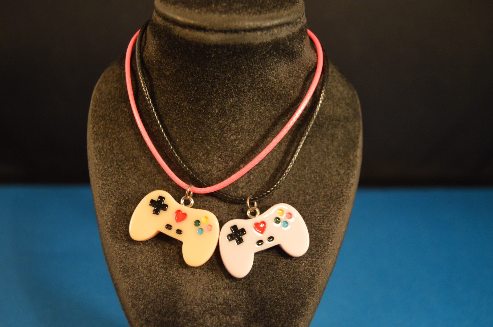 Lot of 2 CHARM NECKLACES Video Game Controllers NEW Fashion Jewelry USA SELLER A
