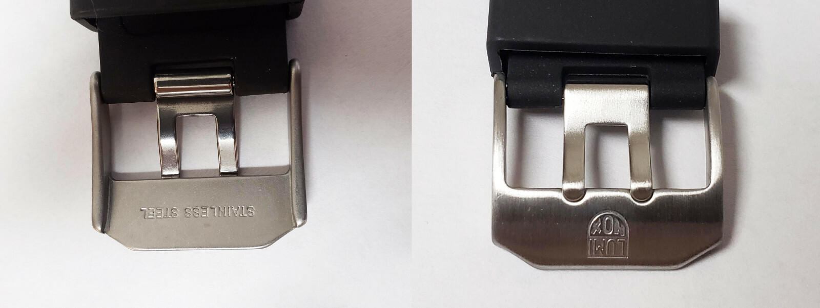 Luminox Band / Strap 23mm 3050 3150 3080 3950 8400 8800 NAVY SEAL SILVER BUCKLE