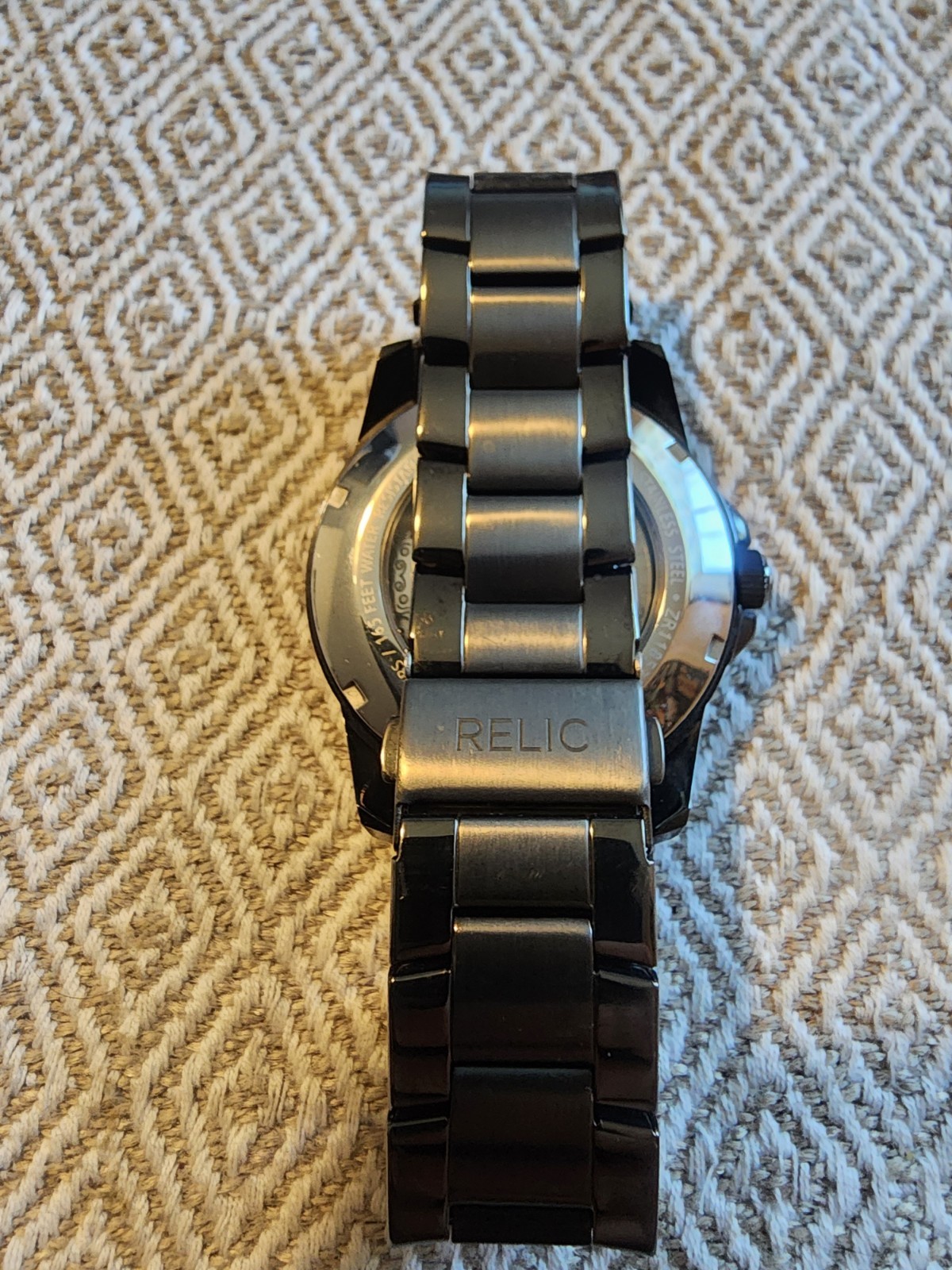 Relic by Fossil Men’s Automatic Skeleton Gunmetal 43mm Watch ZR11853