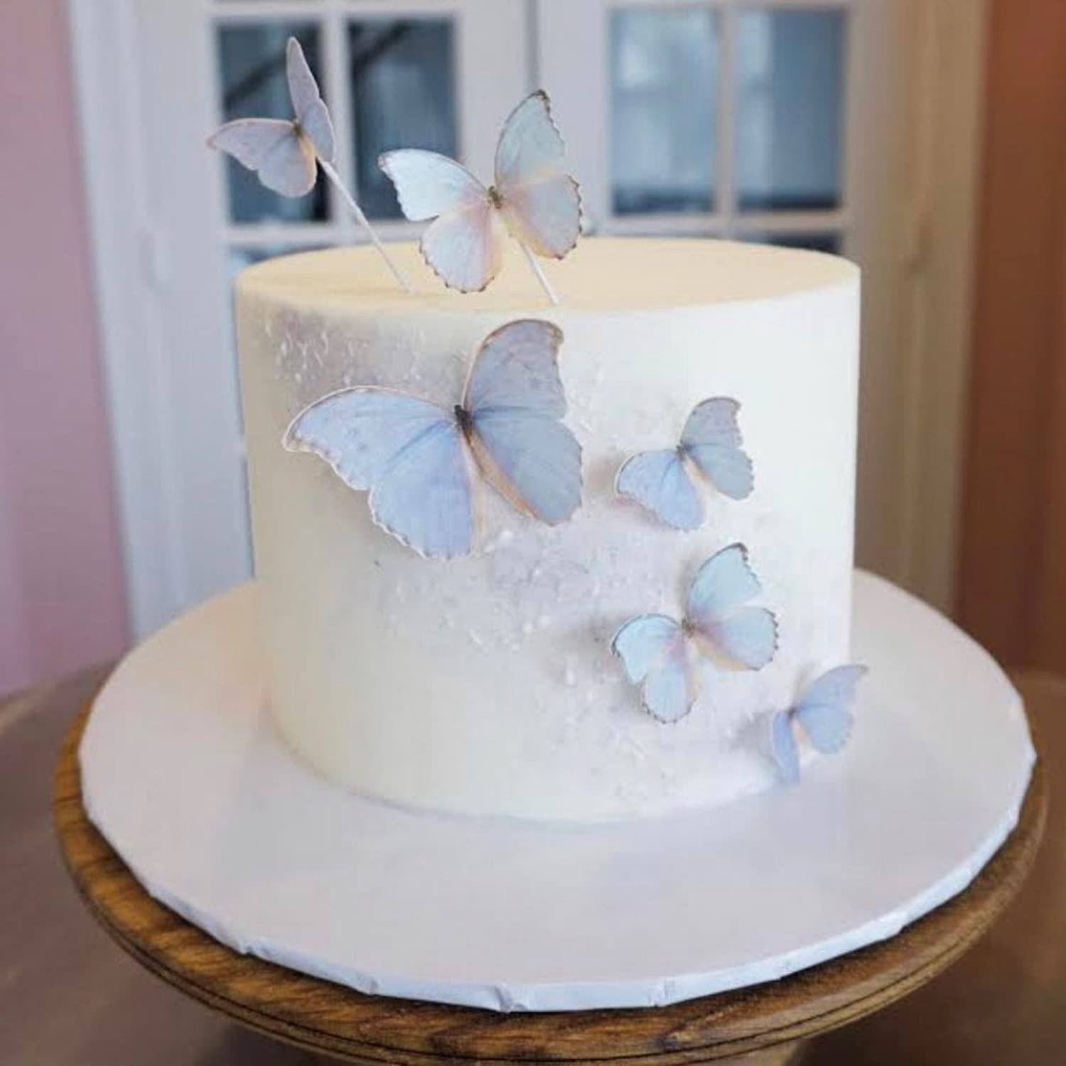 Edible Butterflies for Cake Cupcake Decorating Topper Decorations Light 28pcs