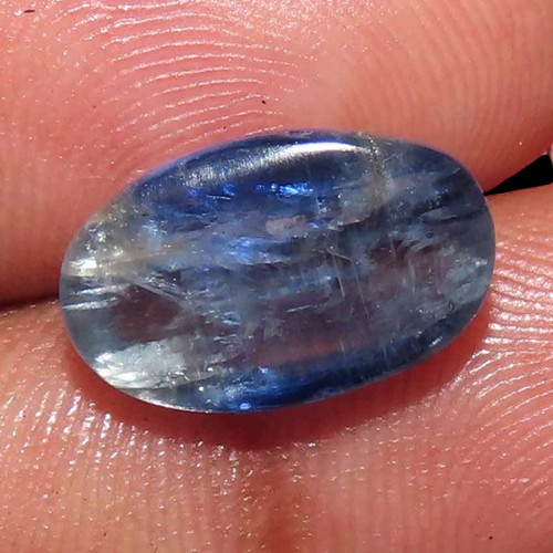 6.45 Cts. Natural Mind Blowing Blue Kyanite oval 08X13X05 MM Cabochon Gemstone