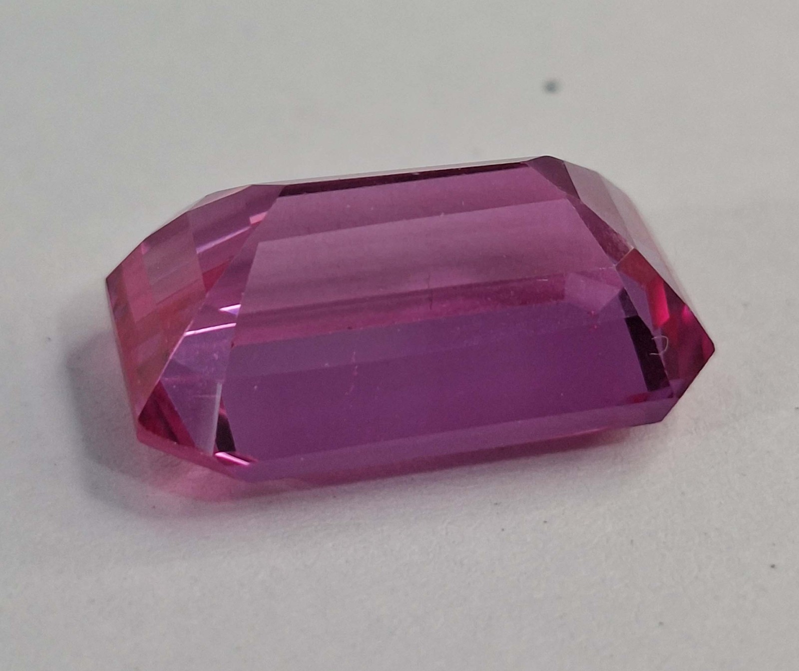 Certified Emerald Cut Shine Pink 20-22 Ct Natural Spinel Loose Gemstone SB636