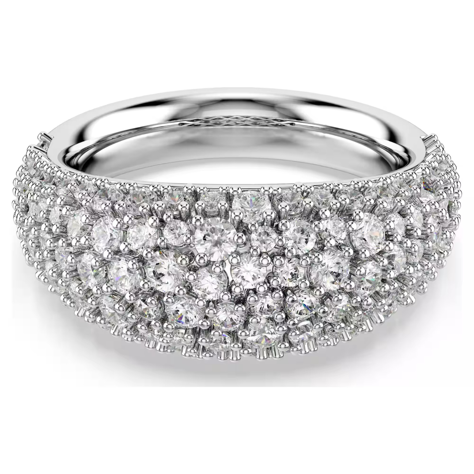 Swarovski Sublima ring , White, Rhodium plated 5737597 Size 7 / 55