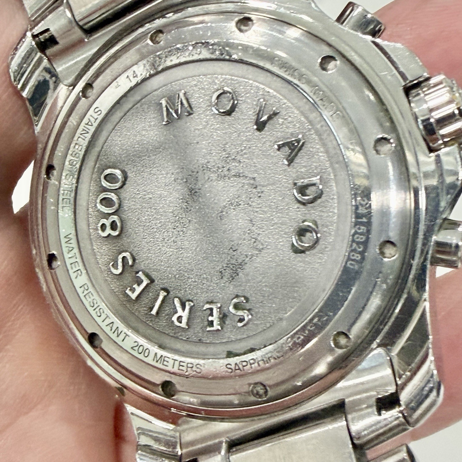 Movado Series 800 Men’s Stainless Steel Quartz Chronograph Watch 2600141