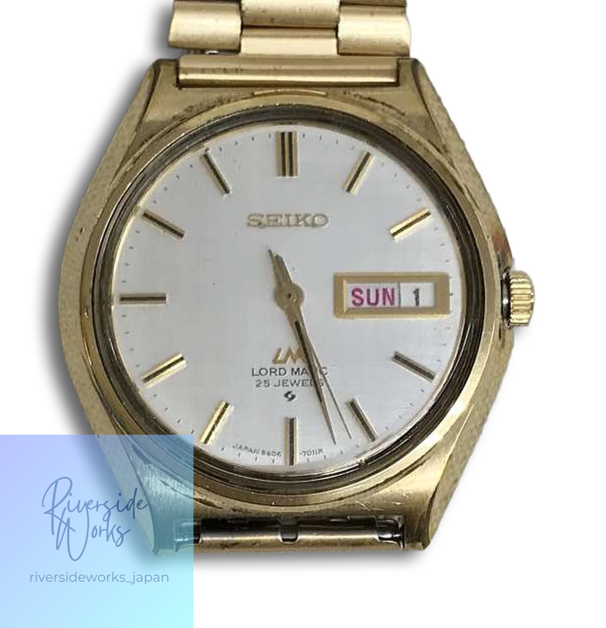 SEIKO LORD MATIC Automatic Watch 5606-7010 As-Is