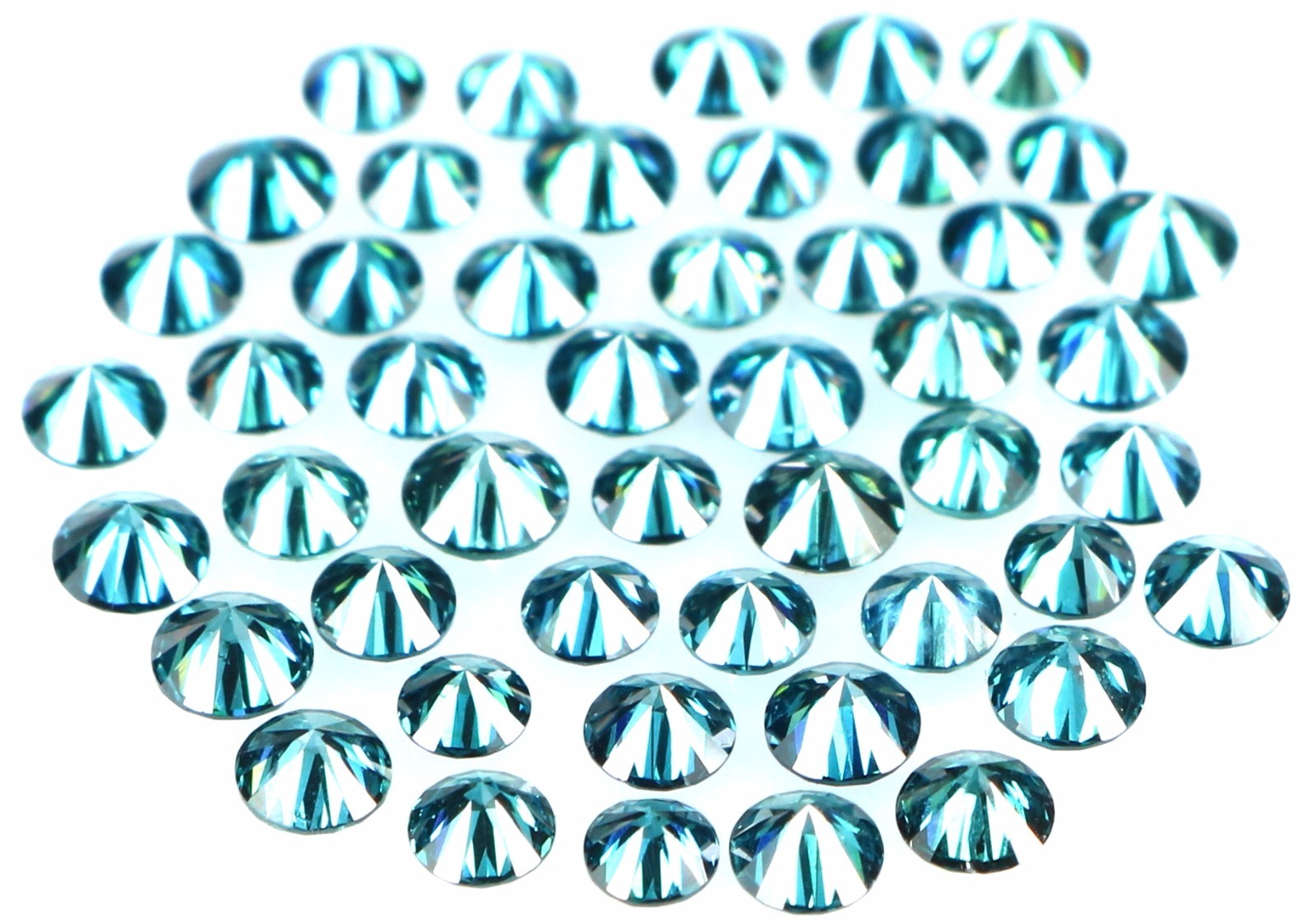 Natural Loose Diamond Round Blue Color SI1 VS1 2.50 to 2.70 MM 5 Pcs Lot K18