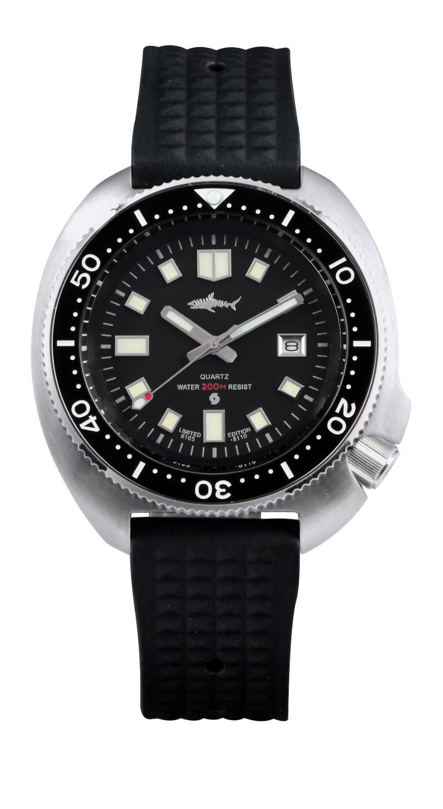 Heimdallr Sharkey Quartz Miyota 2115 Captain Willard 6105 Diver Watch C3 200M