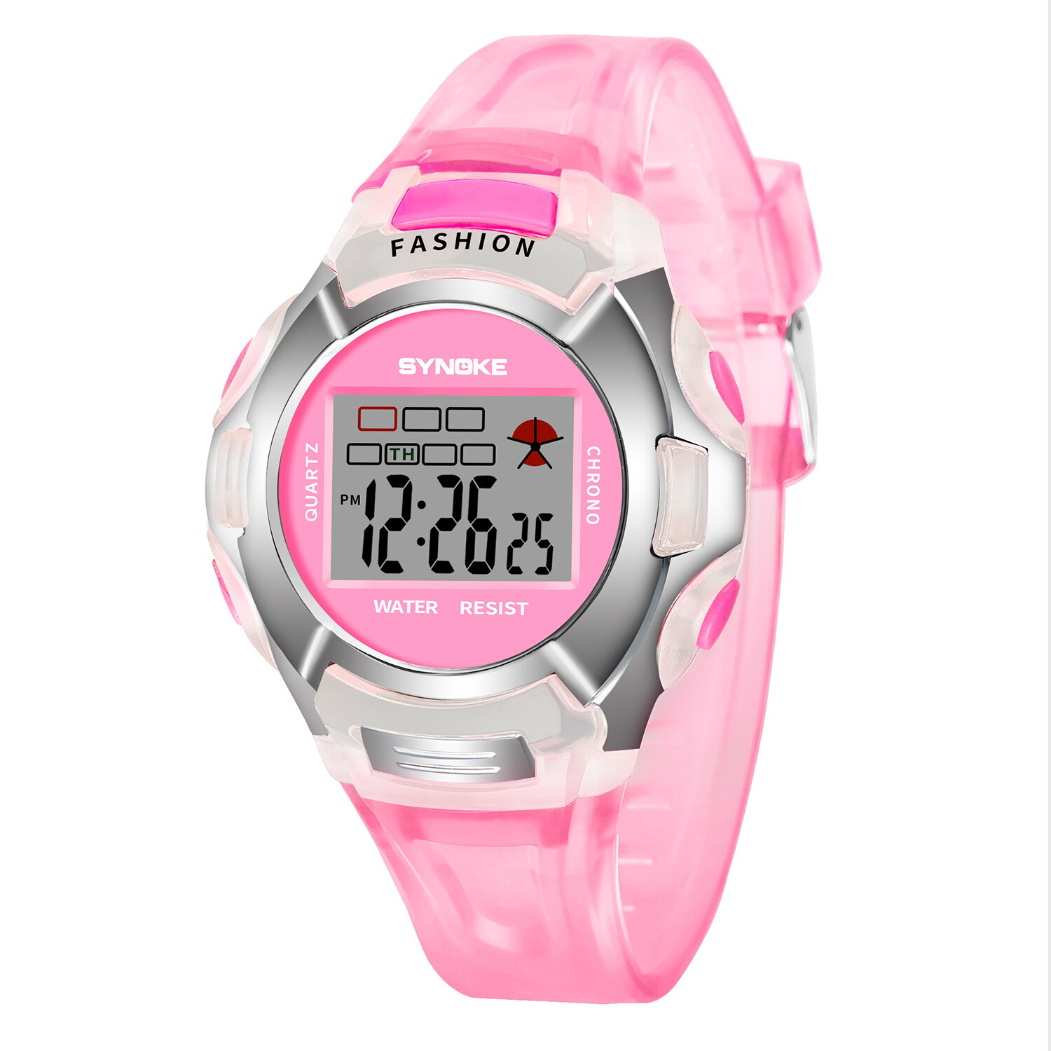1X Child Boy Girl Xmas Gift Multifunction Sport Electronic Digital Wrist Watch