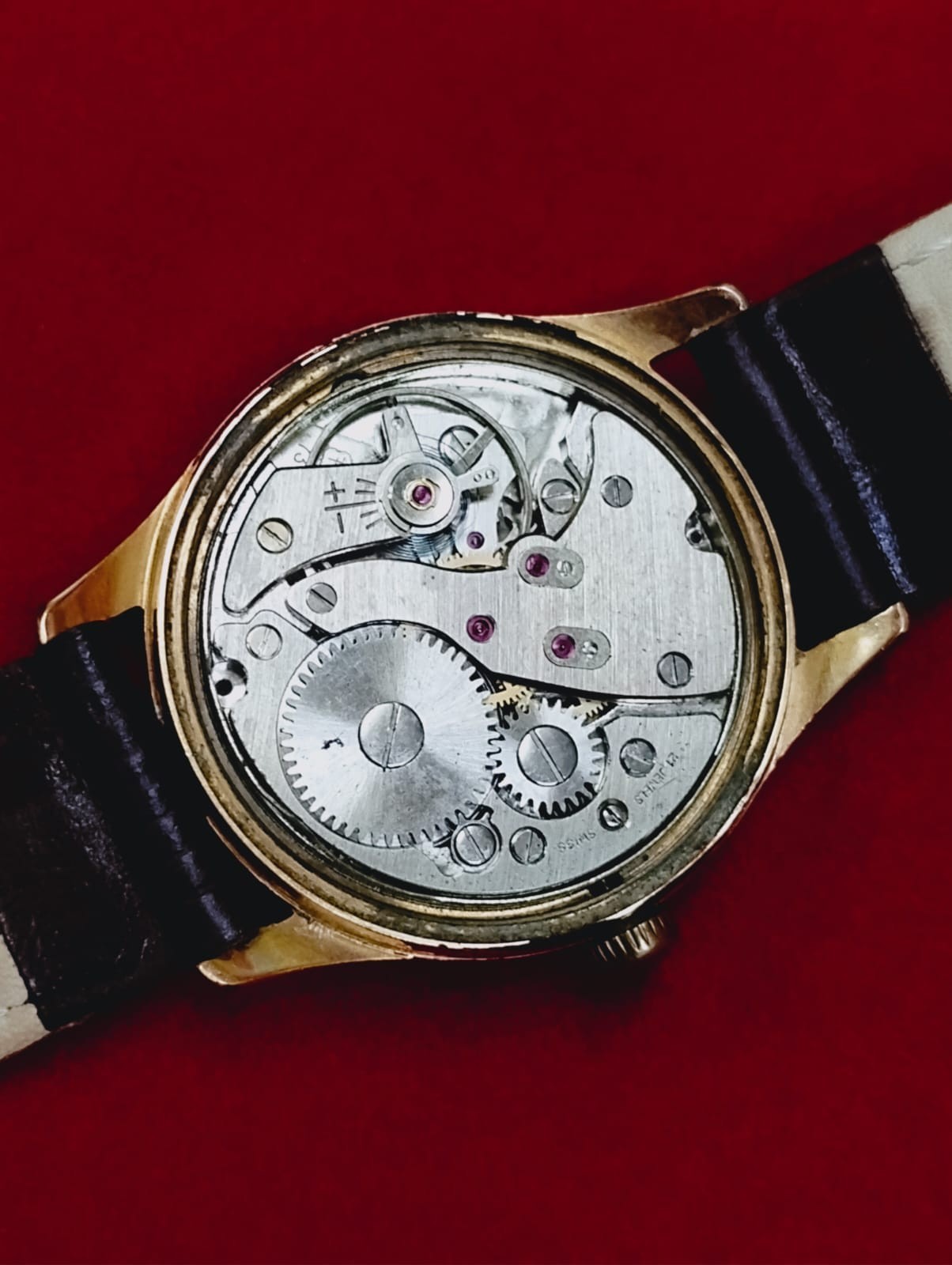 Vintage Henri Sandoz 21 j original winding swiss working wrist watch 057 rare