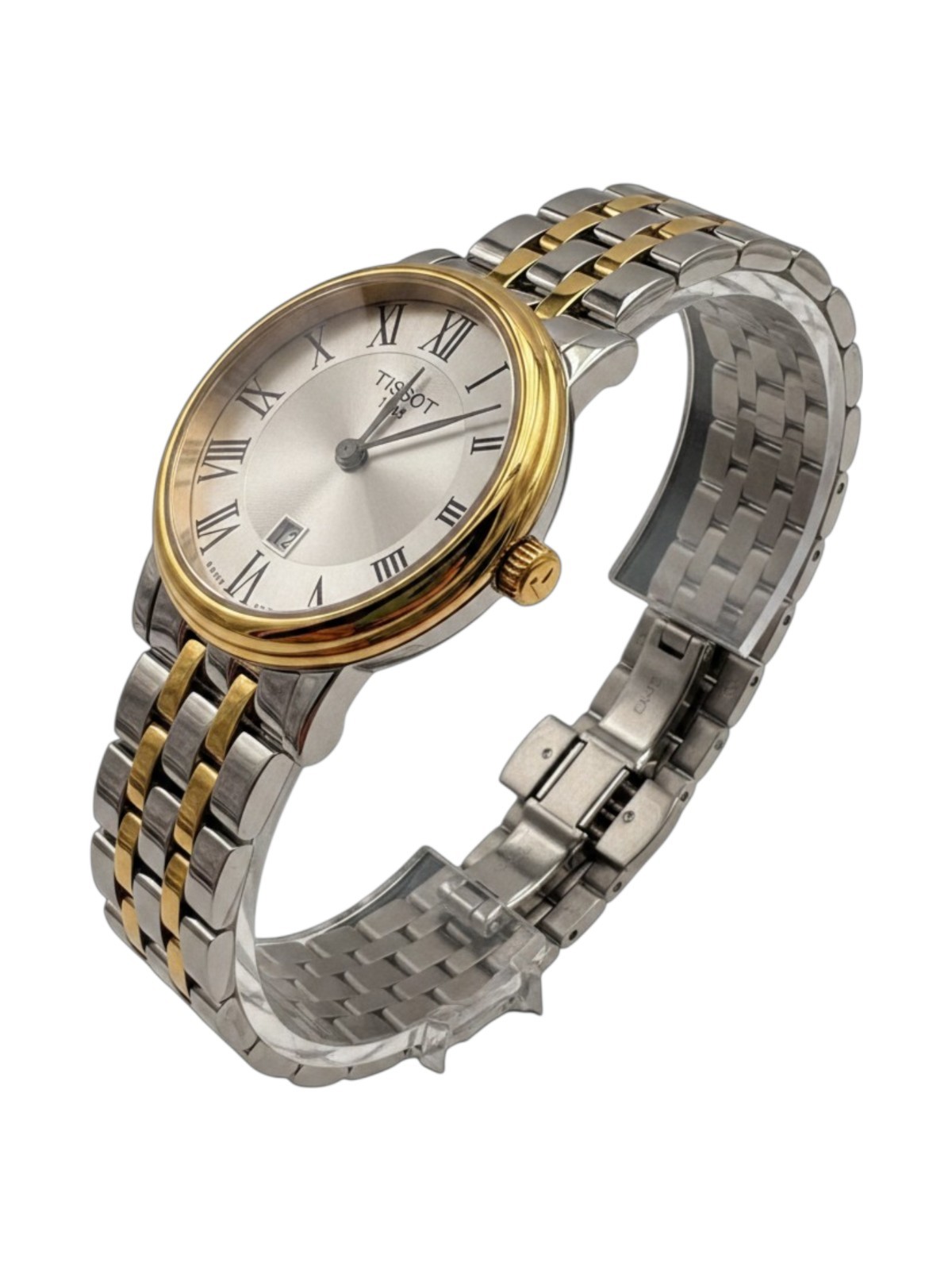 Tissot Carson Premium Ladies 30mm Silver Dial Two-Tone Quartz Watch T12221022033
