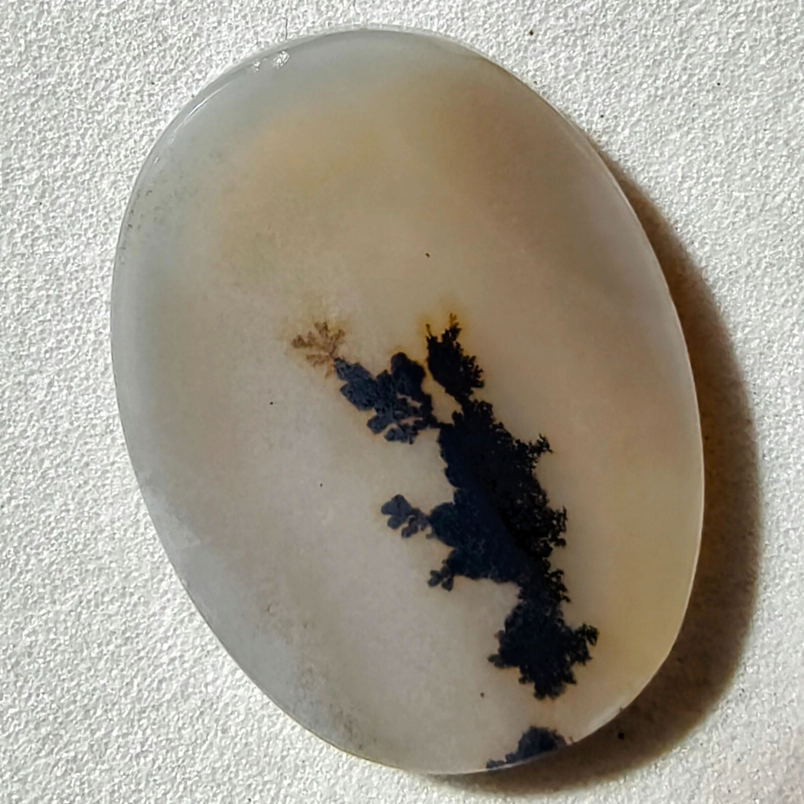 7.60 Cts Natural Shazar Dendritic Agate Cabochon Gemstone 21.4×15.9×2.2 MM 292