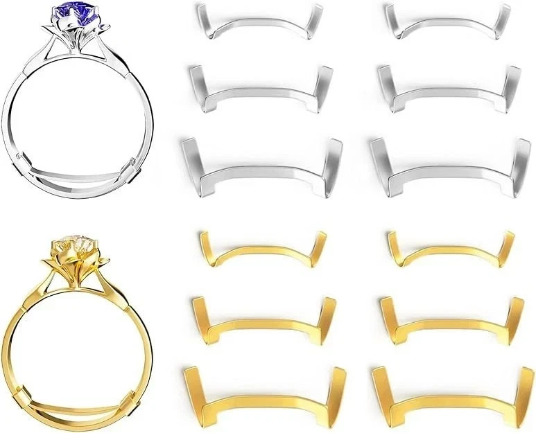 Ring Guard Set for Loose Rings 12 Pack Invisible Size Adjuster for Any Ring…