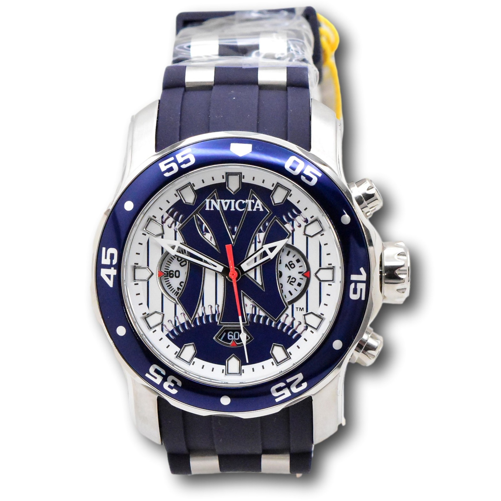Invicta MLB New York Yankees Men’s 48mm Limited Blue Chrono Watch 42846