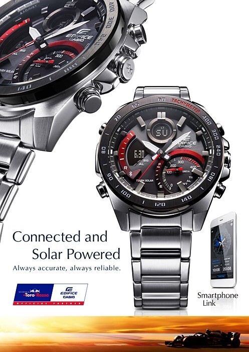 CASIO EDIFICE Smartphone Link Bluetooth ECB-900DB-1B Black x Silver Men’s Watch