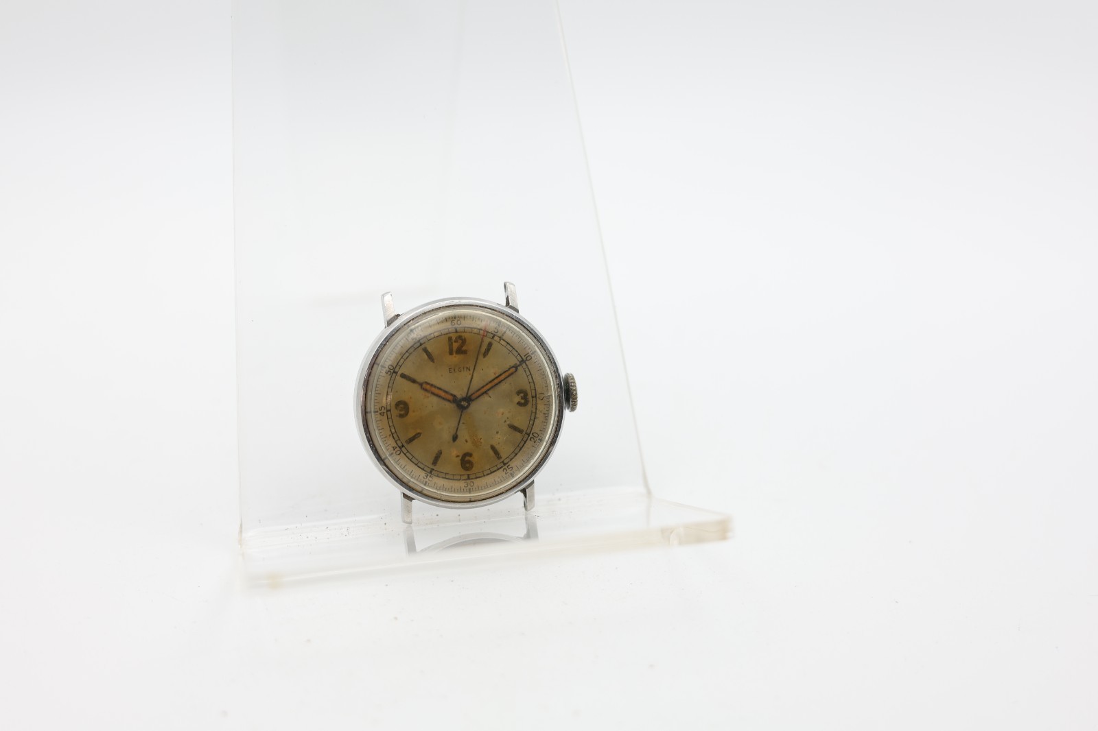 1941 ELGIN CAL. 532, WW2 TRENCH WRIST WATCH 15j 30mm 16mm LUG RUNS (IR)