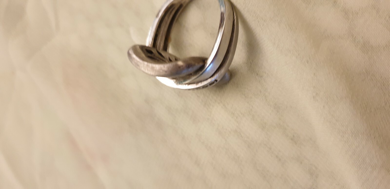 Designer Sterling Silver Ring 925 With Zirkon UK size Q