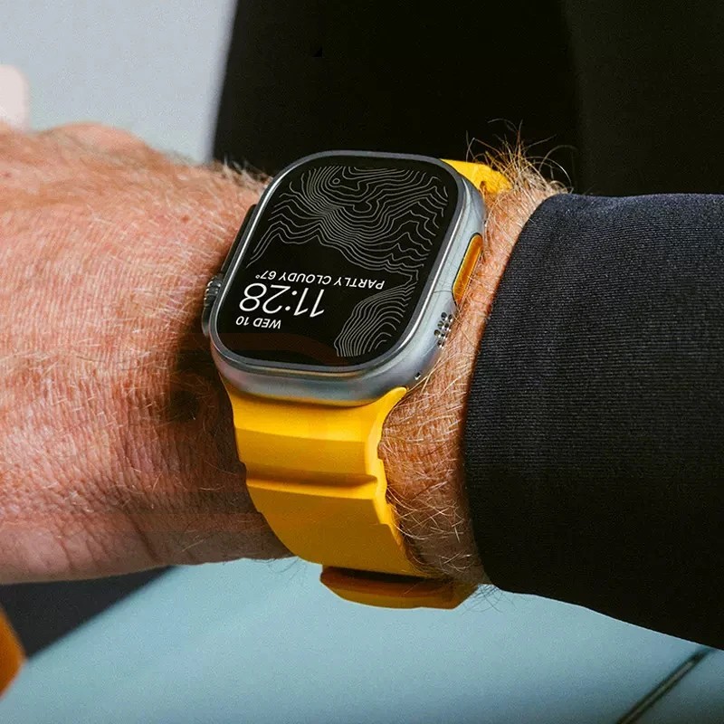 Trail Silicone Band for Apple Watch Ultra 3 2 49mm Strap 46/45/44mm S 1-11 Sport