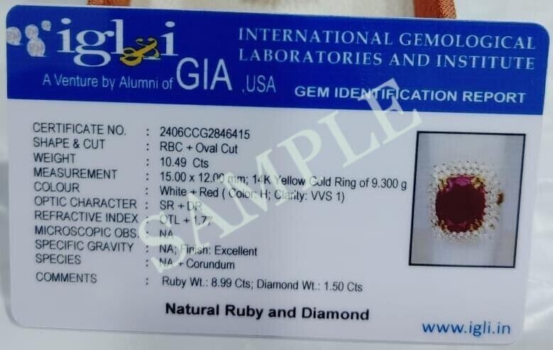 6.80Crt Trillion Cut Natural Tanzanite & Diamond 100% 14k SOLID White Gold Ring