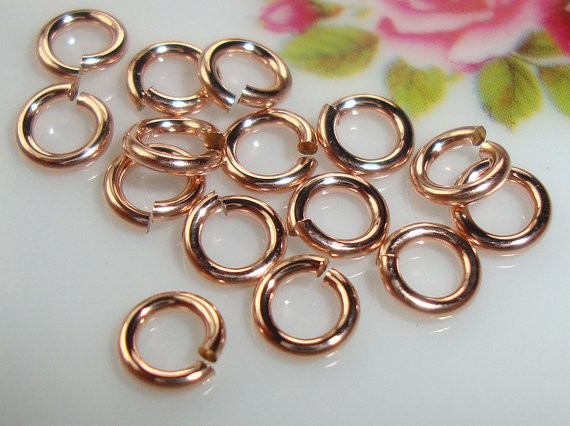 Jump Rings Plated Gold Silver Bronze Black Open Split Double or Oval 3MM-10MM OD