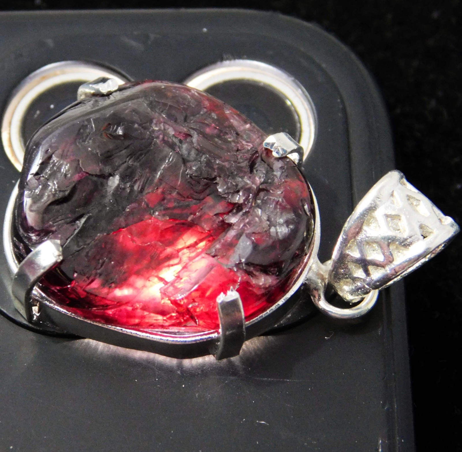 71.90 Ct Certified Natural PAINITE 925 Solid Silver Pendant Gemstone