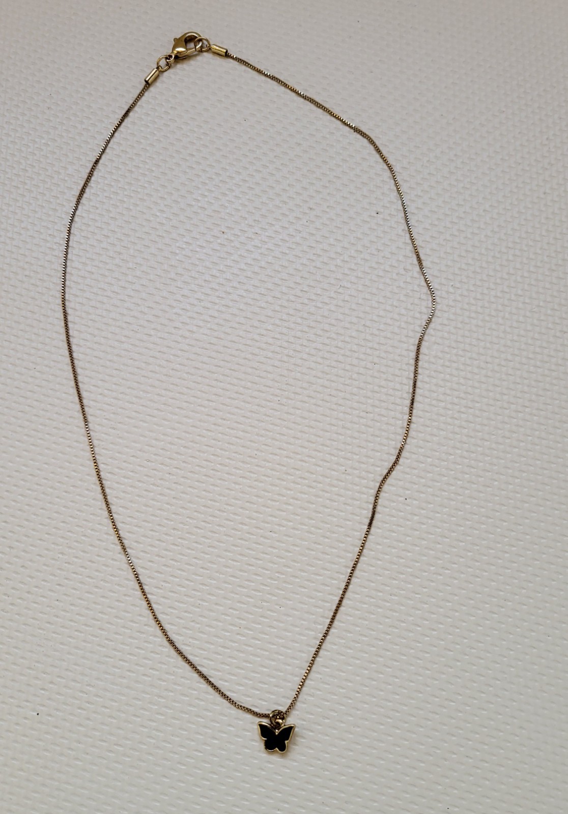 Women’s Gold Color Plated Necklace Chain Butterfly Colar Choker