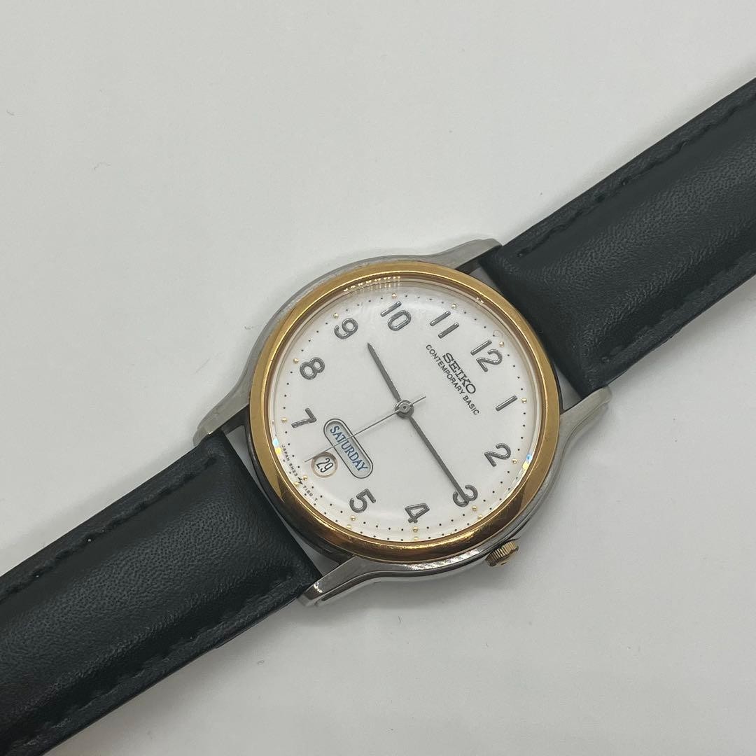 New Battery SEIKO CONTEMPORARY BASIC New Belt