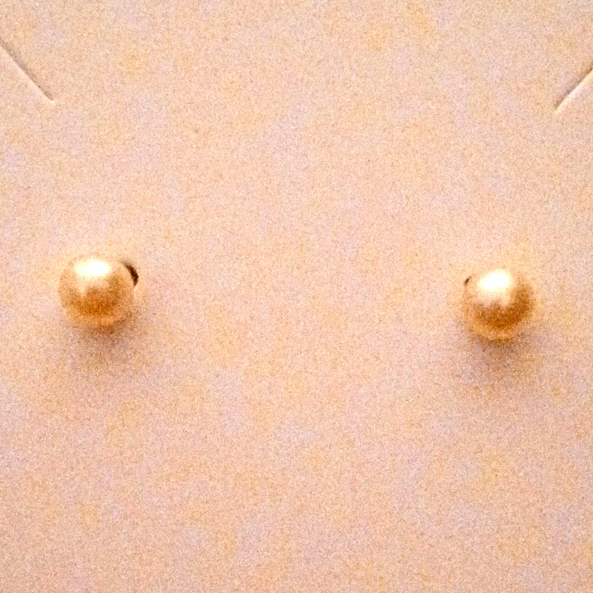 White Satin Finish Round Faux Pearl Stud Earrings