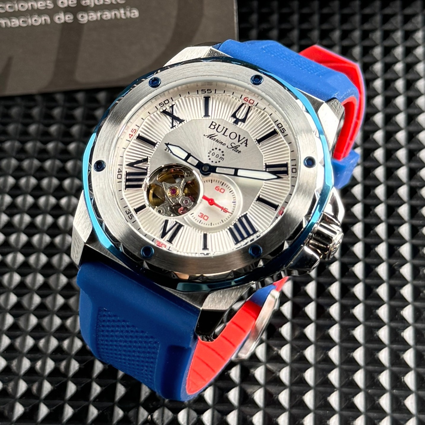 Bulova Marine Star Automatic Silver white Dial 98A225 Men’s Watch 45mm