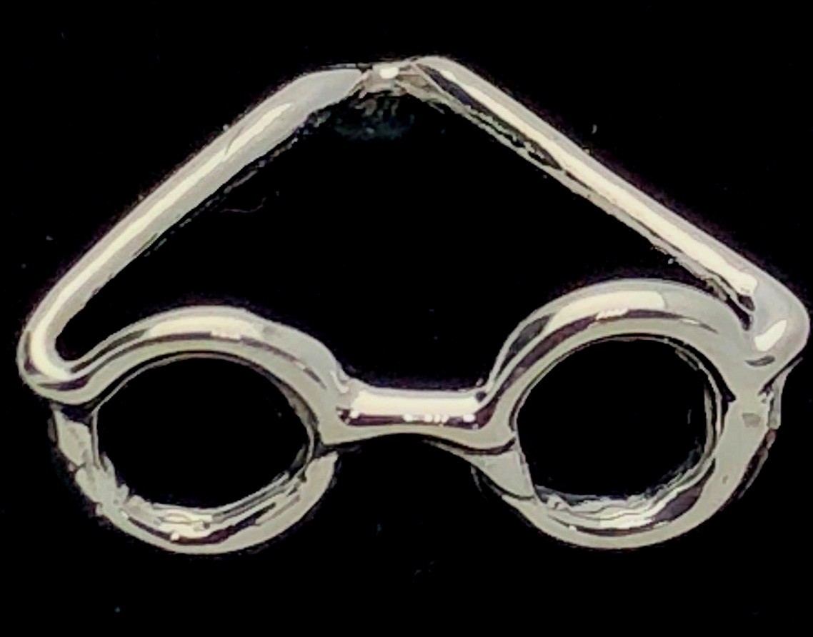 14k Yellow White or Rose Gold Sun Glasses Eye Glasses Charm Pendant