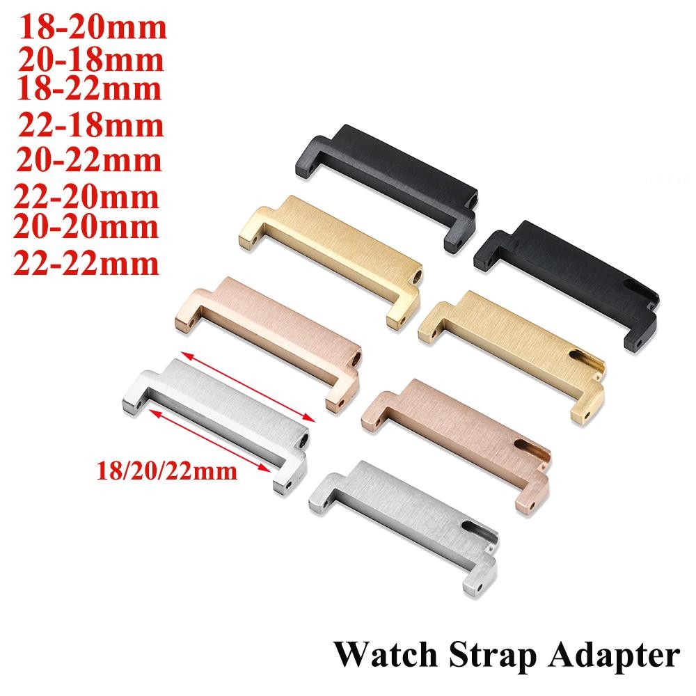 Watch Strap Adapter Pair 18mm to 20mm 22mm Quick Release Pin Connectors