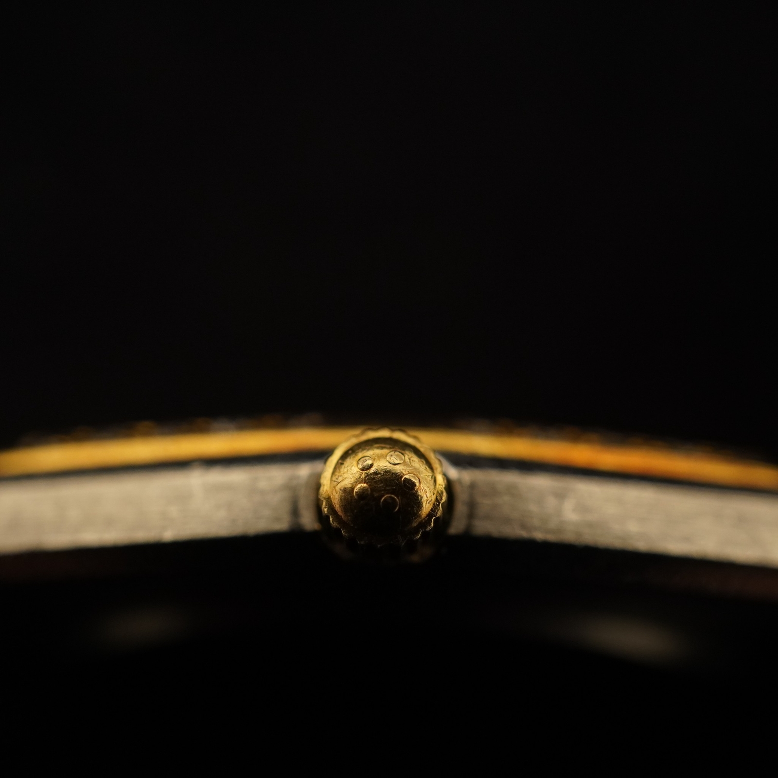 Vintage Eterna Royal Quartz Men’s Watch, Yellow Gold & Diamond Bezel, Keeps Time