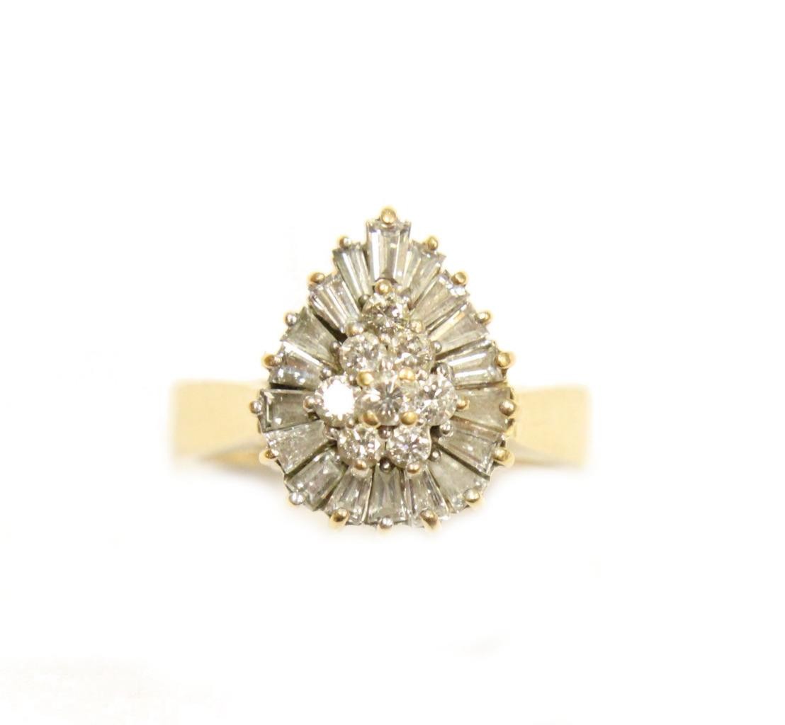 14k Gold 1.13 Carat Diamond Ring VS/SI With appraisal $3850 Size 6.5