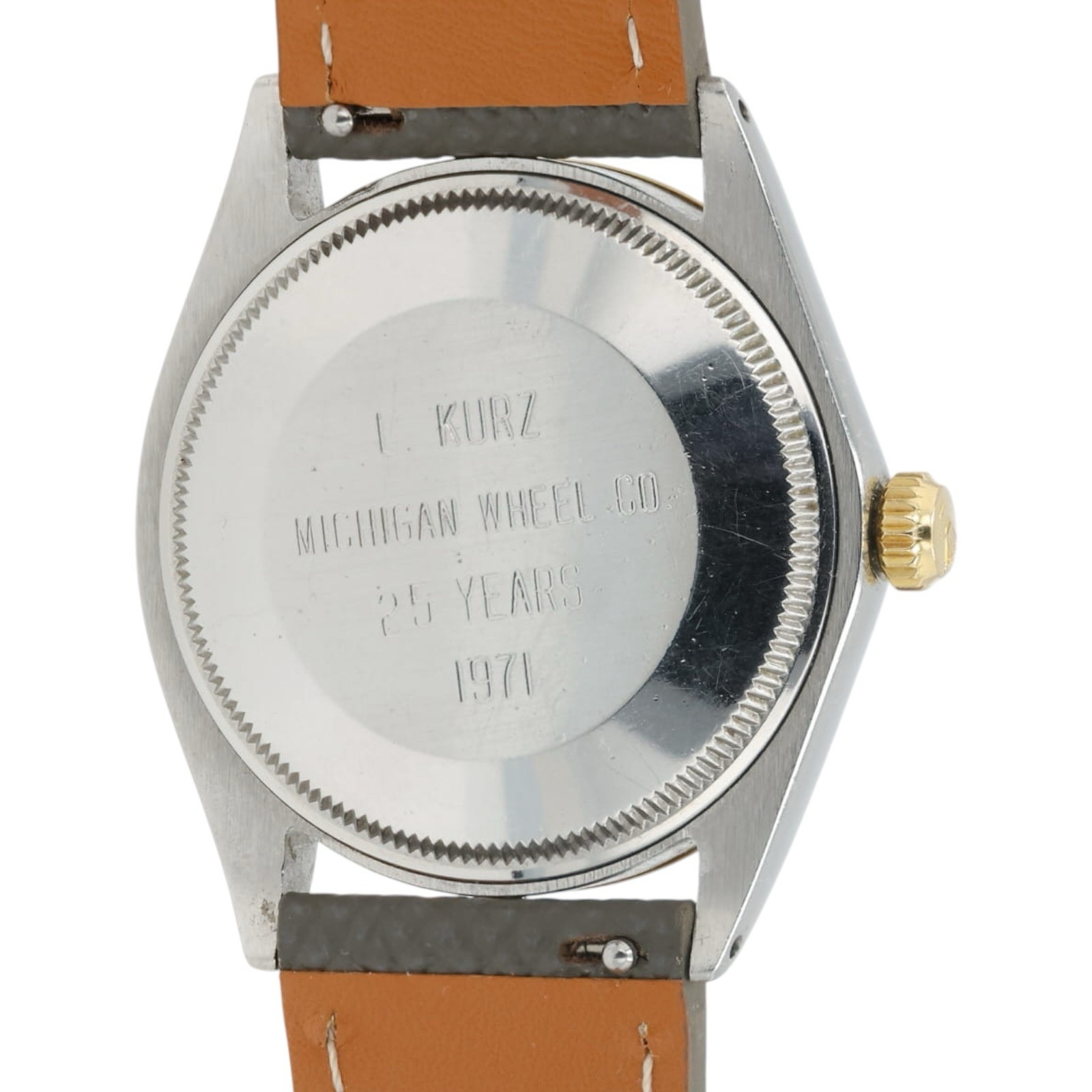 Rolex Air King Silver Dial Gold & Steel 34mm Automatic Movement Mens Watch 5501
