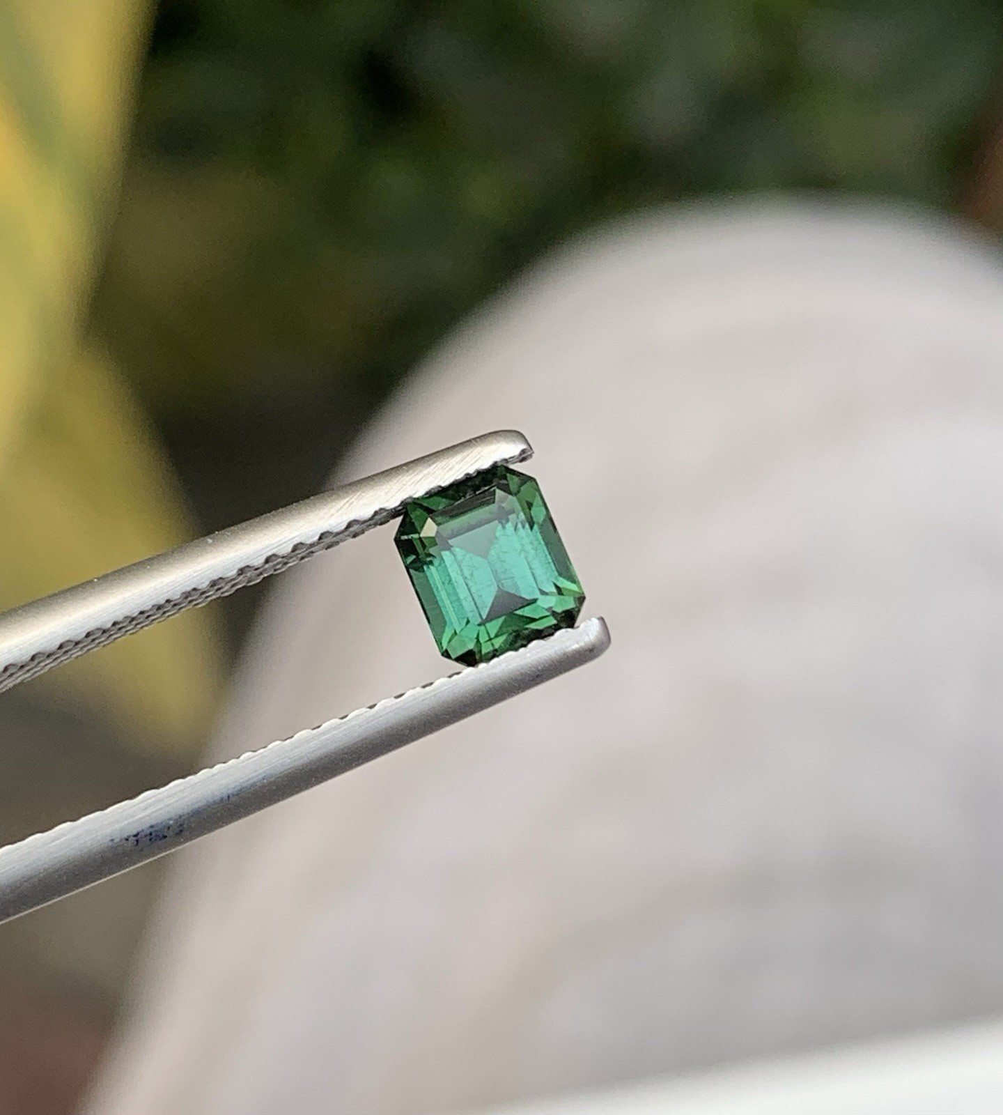 0.82 Carat Natural Green Tourmaline – 5mm Emerald Cut Afghanistan Loose Gemstone
