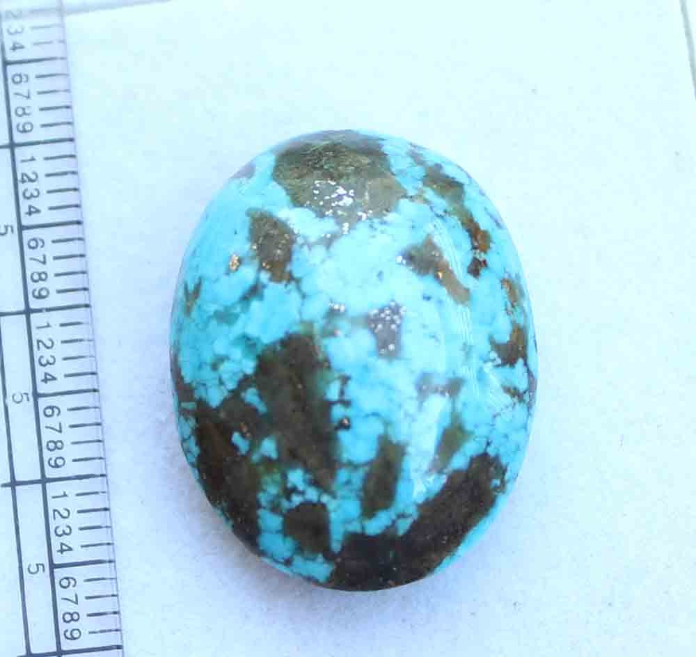 44.70 Ct Natural Irani Turquoise Oval 21*27 Mm Wholesale 1 Pcs Loose Gemstone