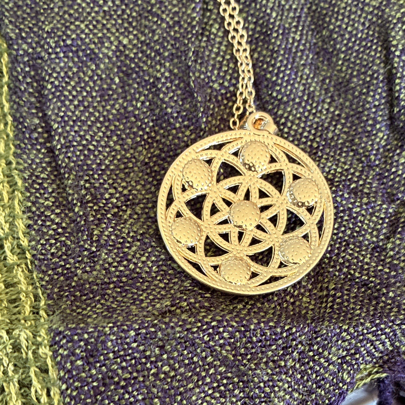 Goddess Flower Necklace With Lobster Claw Fastener