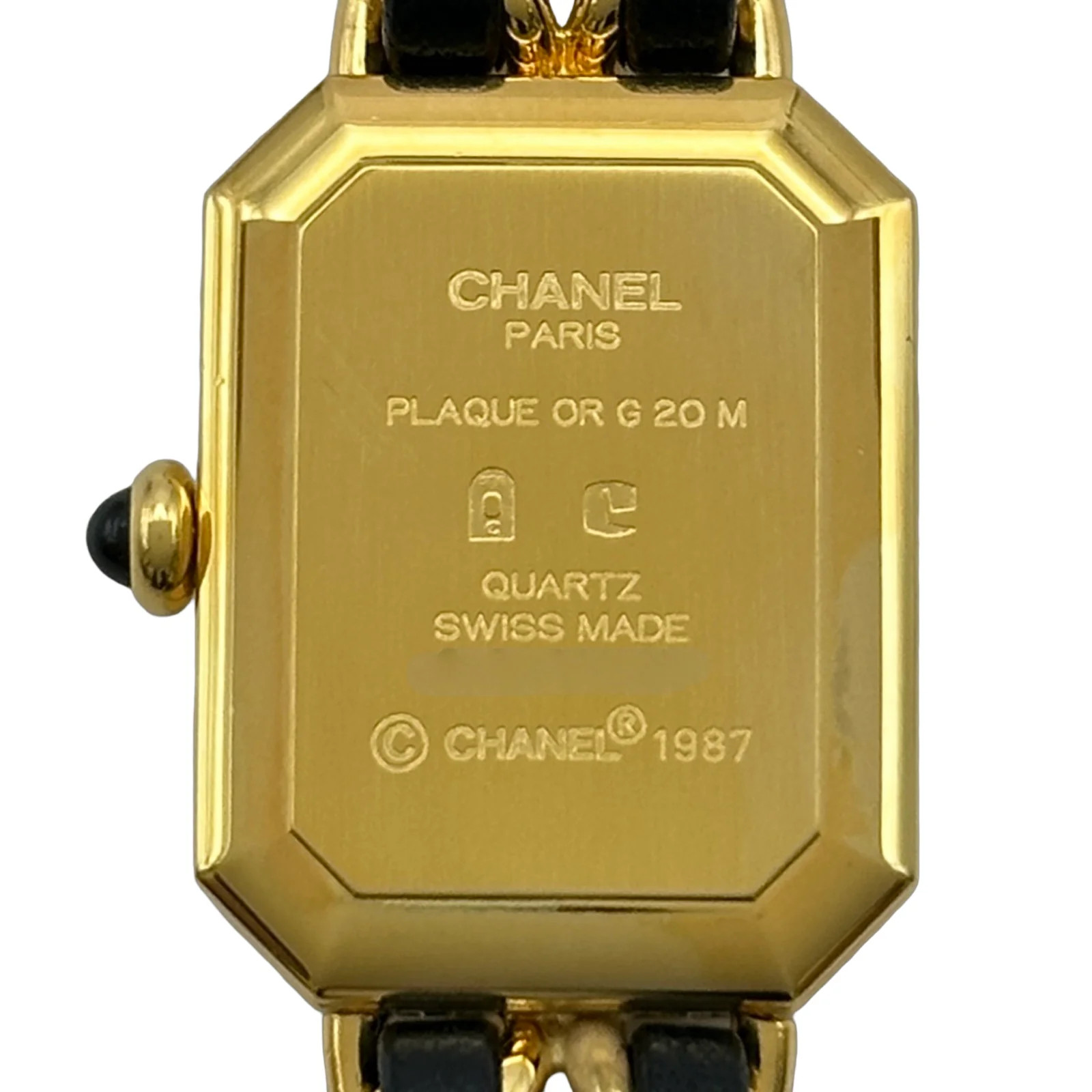 Chanel Première M H0001 20mm Black Dial Quartz Watch OKW2980