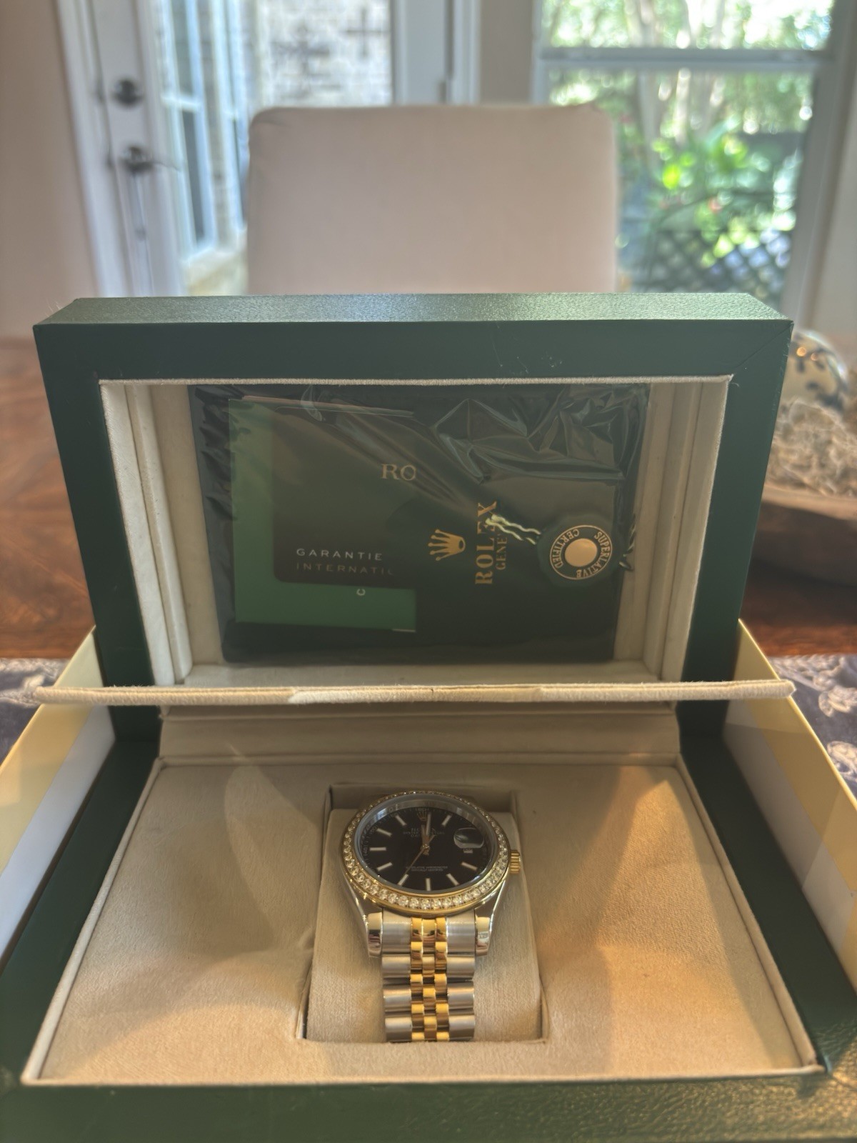 Rolex 39139.01 Wristwatch with Storage Box (Green)