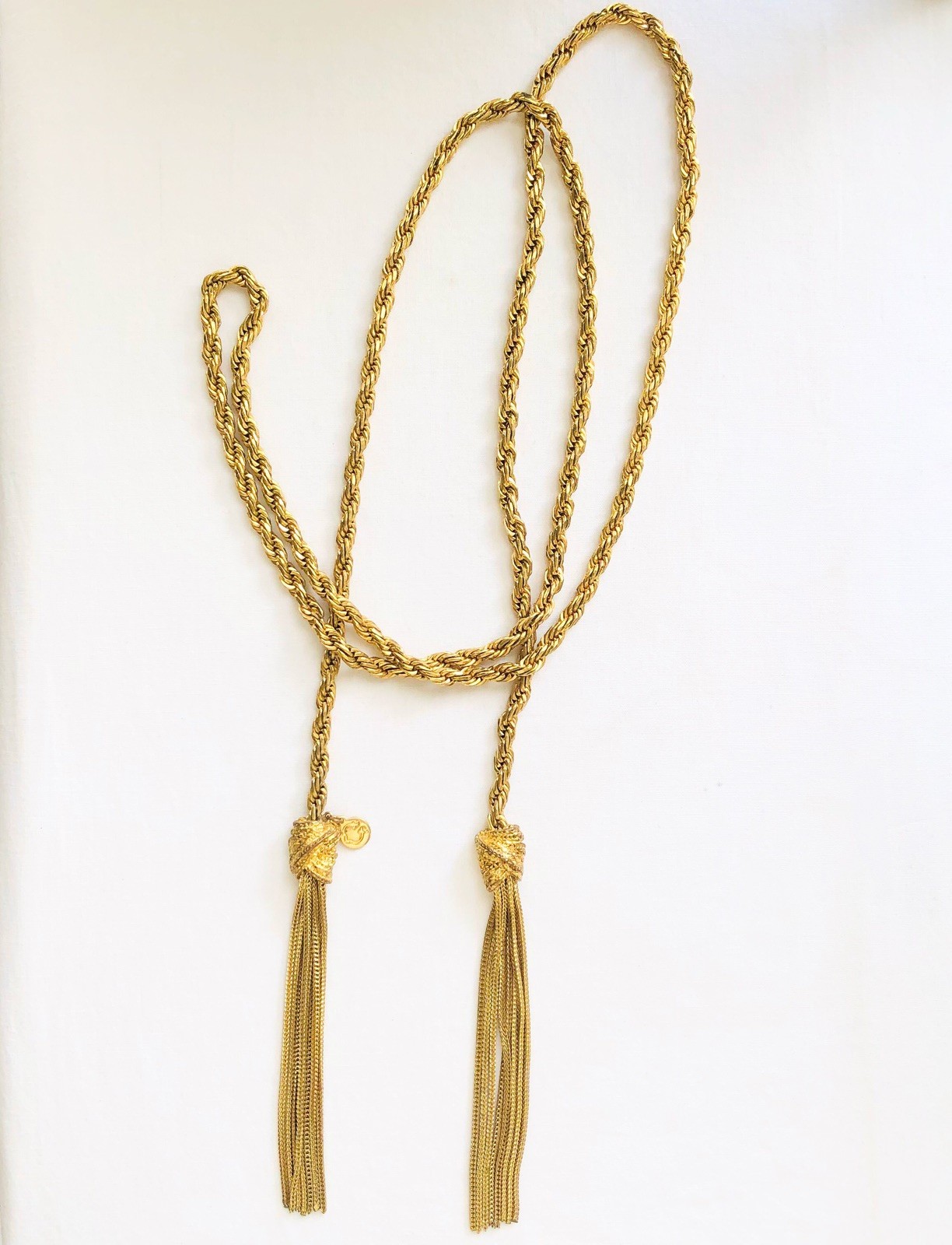 Sautoir Tassel Draping Necklace Flapper Art Deco Style Wedding Jewelry Gift 55”